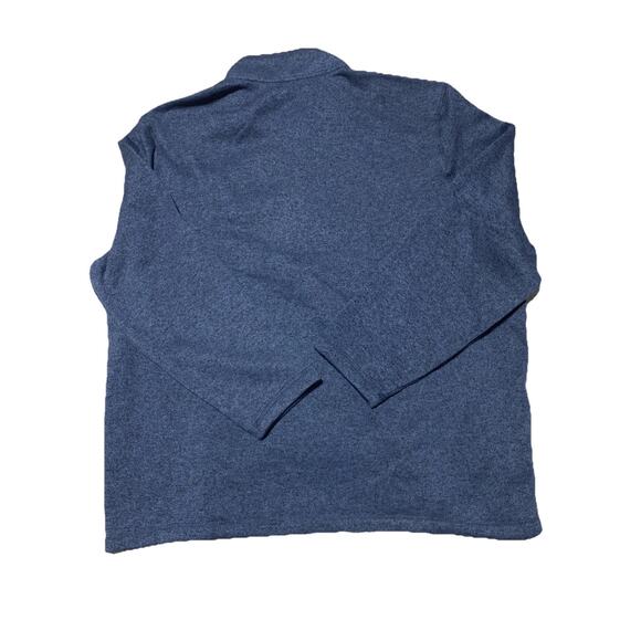 Eddie Bauer Sweater Mens XXXB Blue 1/4 Quarter Zip Outdoors Fleece 3XB - Picture 2 of 8